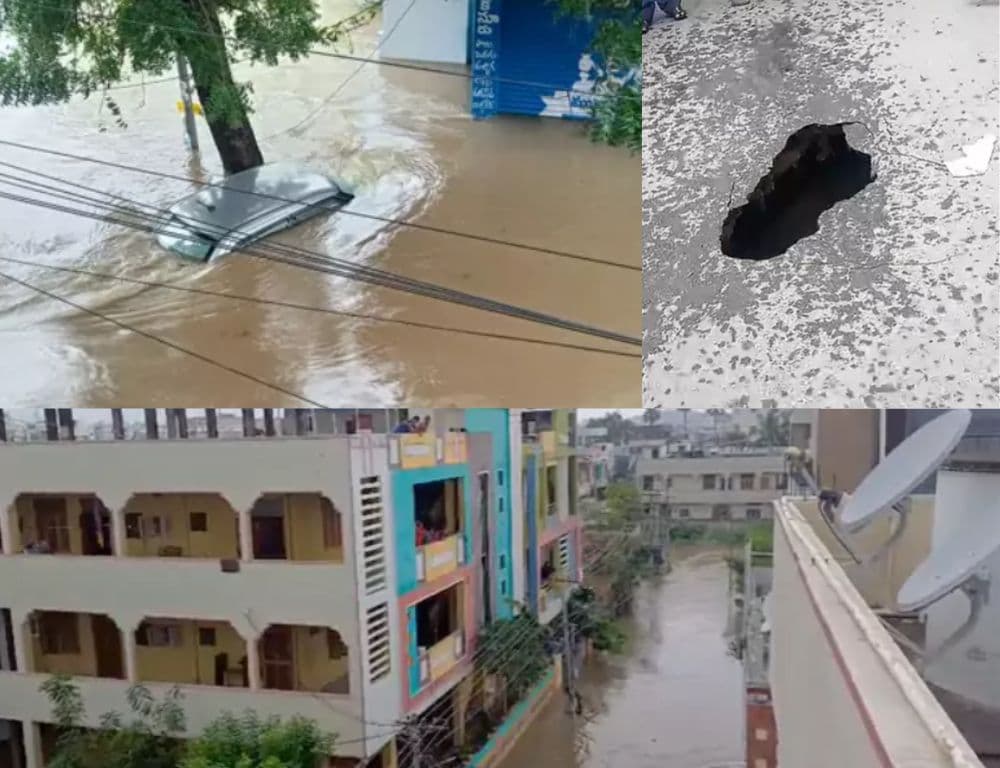 మొంథా తుఫాన్‌ తాండవం- రోడ్లు నదులుగా మారిన వరంగల్‌!