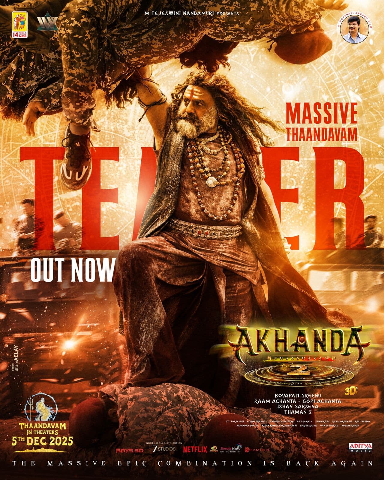 అఖండ-2: థాండవం టీజర్ ఔట్.. బాలయ్య రుద్రావతారం!