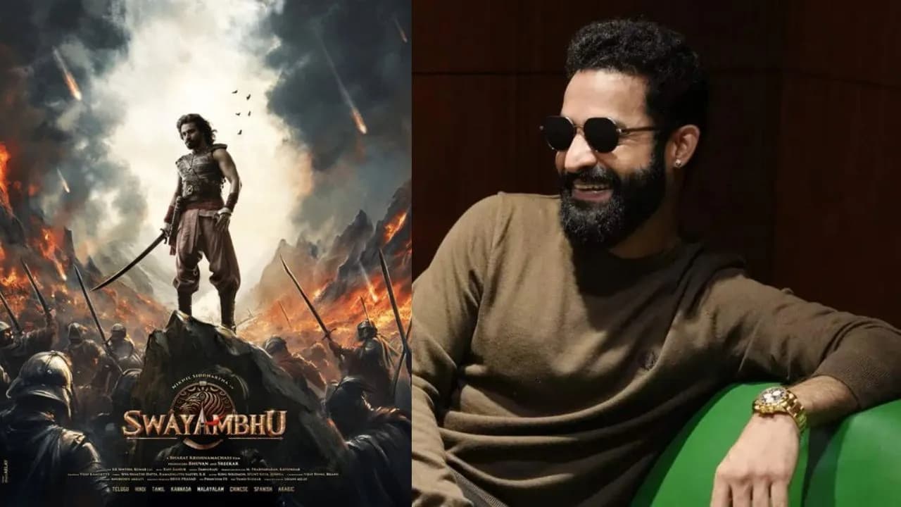 నిఖిల్ స్వయంభు మూవీ కి ఎన్టీఆర్ వాయిస్ ఓవర్?